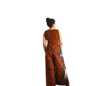 Load image into Gallery viewer, MODERN COTTON BATHIK JUMP SUIT FOR WOMEN- Brown
