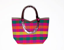 Load image into Gallery viewer, Cotton Handloom Hand bag - Pink
