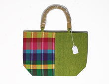 Load image into Gallery viewer, Cotton Handloom Hand bag - Light Green
